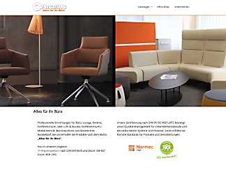 Website der Ormanns GmbH